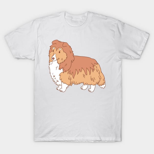 Sheltie T-Shirt by Csieben